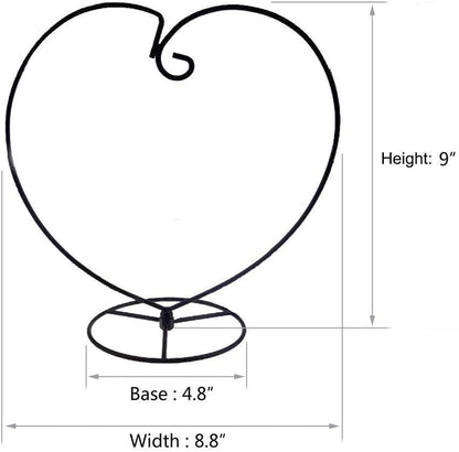 Heart-Shaped Iron Plant Stand for Air Plants - Stylish Hanging Holder