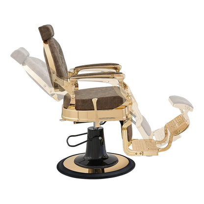 Dir Vintage Barber Chair Heavy Duty Gold Frame Barbershop Chairs Princeton