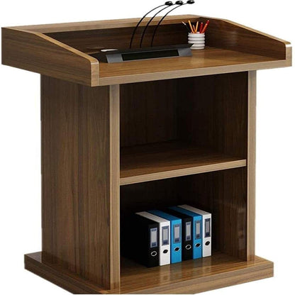 DHXIAMZ Acrylic Podium for Presentations and Events, Durable Design with Clear Visibility