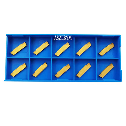 ASZLBYM Lathe Grooving Tool Holder Grooving Cut-Off Tool Holder MGEHR1616-2 With 11pcs MGMN200-G Indexable Carbide Grooving Inserts