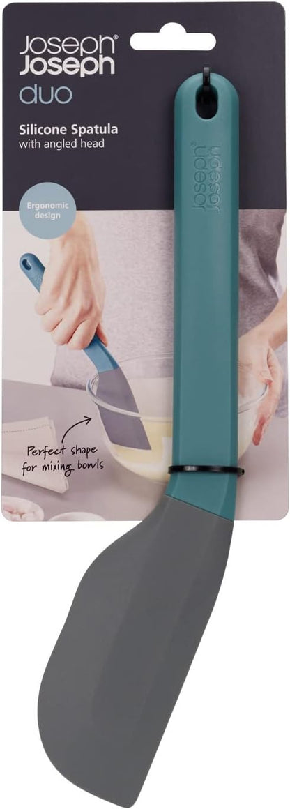 Joseph Joseph Duo Silicone Spatula, Ergonomically Shaped, Heat-Resistant for Mixing Bowls & Cookware