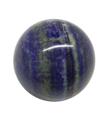 WholesaleGemShop Natural Lapis Lazuli 40-45 mm Ball Sphere Gemstone A+ Hand Carved Crystal Altar Healing Devotional Focus Spiritual Chakra Cleansing Metaphysical Gift Men Women
