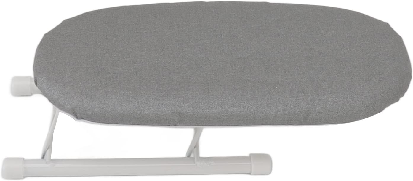 Small Ironing Board, Heat Resistant Mini Portable Foldable Tabletop Ironing Board for Home, Dorm, Sewing Craft - Grey