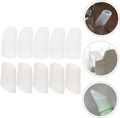 Housoutil Teapot Spout Silicone Covers, 1 Set Teapot Protectors, Spout Cover and Sleeve for Kettle Supplies