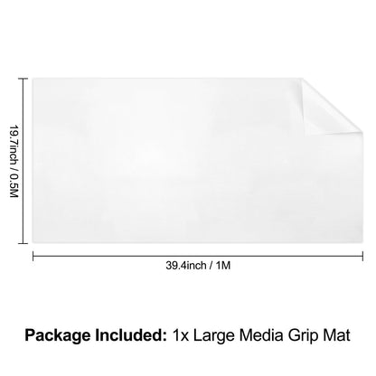 39.4 x 19.7inch Silicone Mats for Crafts Translucent Cuttable Large Media Grip Mat Heat Resistant Non-Slip Craft Mat for Ink Blending Stamping Stenciling Jewelry, Epoxy Resin,Glitter Slime, DIY Sheet