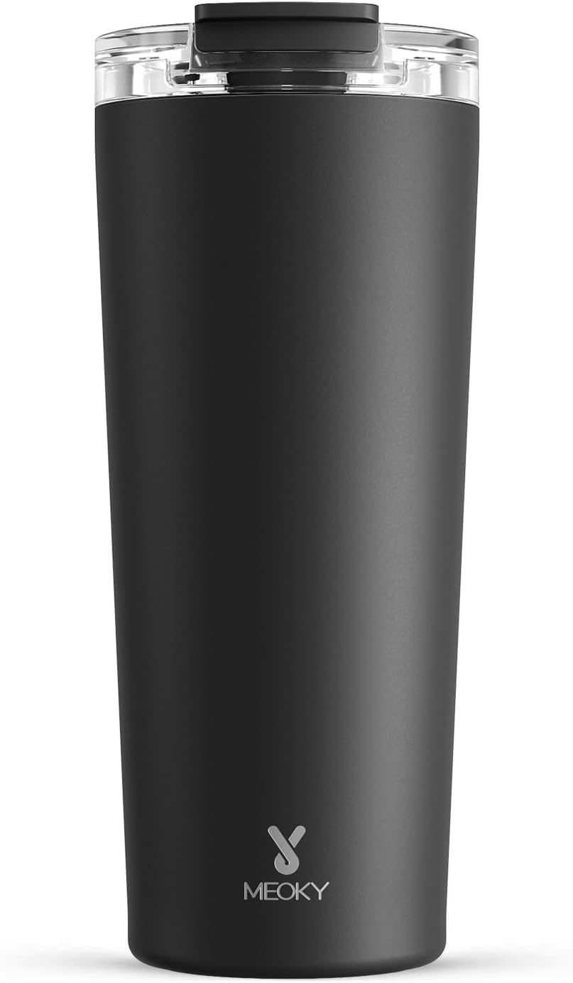 24 oz 8 24 Meoky Travel Coffee Mug with Leak-proof Lid, Stainless Steel Insulated Coffee Tumbler, Keeps Hot for Hours