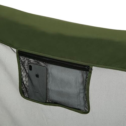 Jeep Hexagon Pop Up Play Yard with Removable Canopy | Ideal for Indoor and Outdoor Use, Olive Green