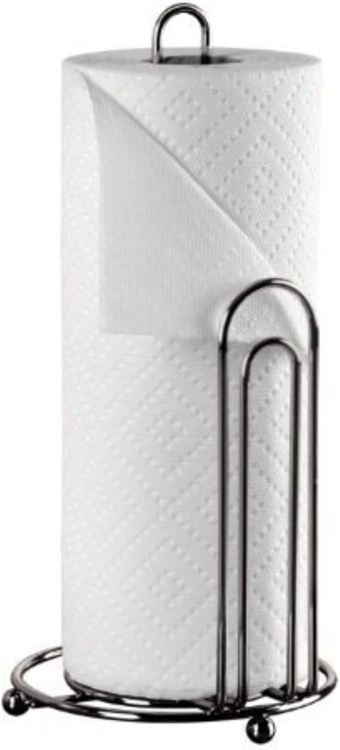 1 Countertop Kitchen Details Paper Towel Holder | Holds Standard Roll | Sink | | Rust Resistant | Organization | Onyx