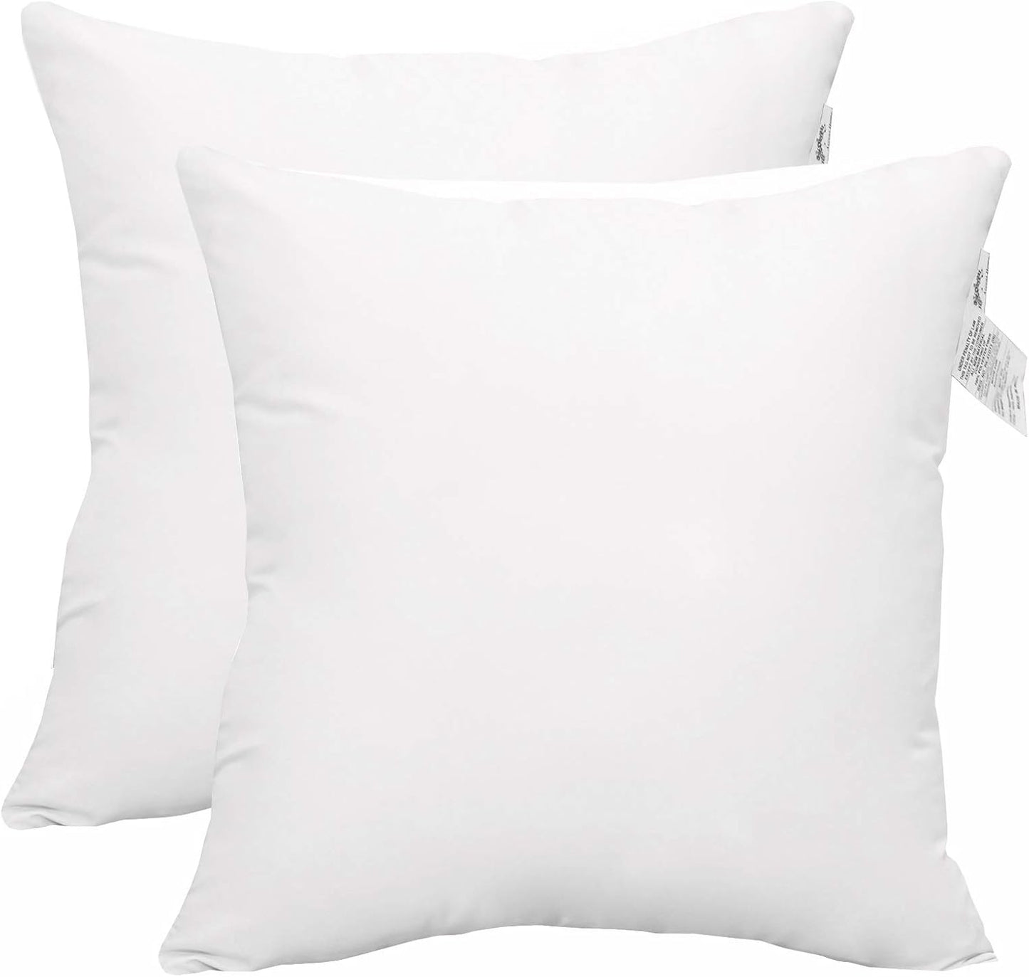 16"x16" 2 Pack) ACCENTHOME Accent Home Cushion Filler (White - Pc