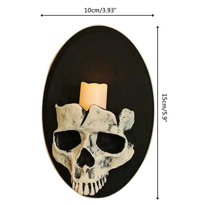 shenruifa Skeleton Wall Candle Holder Spooky Decor for Halloween Party Decoration 15cm (1)