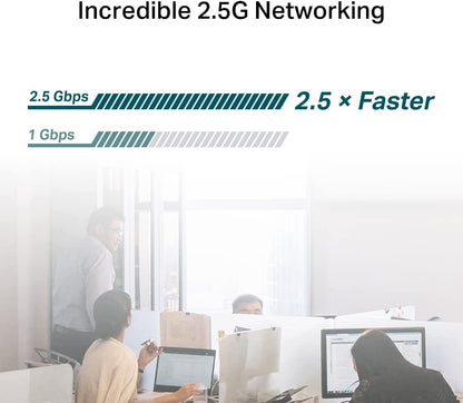 TP-Link 2.5GB PCIe Network Card (TX201) – PCIe to 2.5 Gigabit Ethernet Network Adapter, Supports Windows 11/10/8.1/8/7, Win Server 2022/2019/2016, Linux