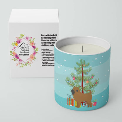 Caroline's Treasures CK3439CDL Tan Affenpinscher Christmas Tree 10 oz Decorative Soy Candle Nature Soy Wax Essential Oil Home Decor Ideal for Bedroom Kitchen Bath Office Gift, 10 oz
