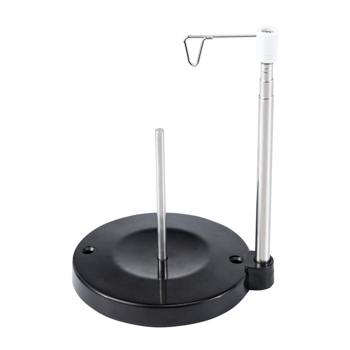 Sew Tech Adjustable Cone Thread Stand Spool Holder for Sewing Machine Embroidery Quilting Serger Machines, Single Thread Stand for Smoother Feed, Large Spool Holder with Steady Heavy Plastic Base