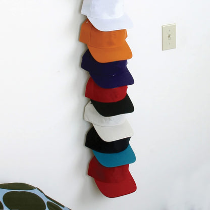 Perfect Curve Cap Rack System 36 – Baseball Cap Organizer (12 clips hold up to 36 caps,Black)