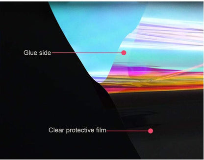 Sunice 27 x 79 inches Colorful Decorative Privacy Window Films, Self-Adhesive Anti UV DIY Home Sticker