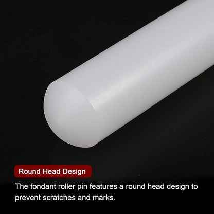 20 Inch 1.38 Inch HARFINGTON Fondant Rolling Pin x PP Plastic Non-Stick Fondant Roller Dough Roller Kitchen Decorating