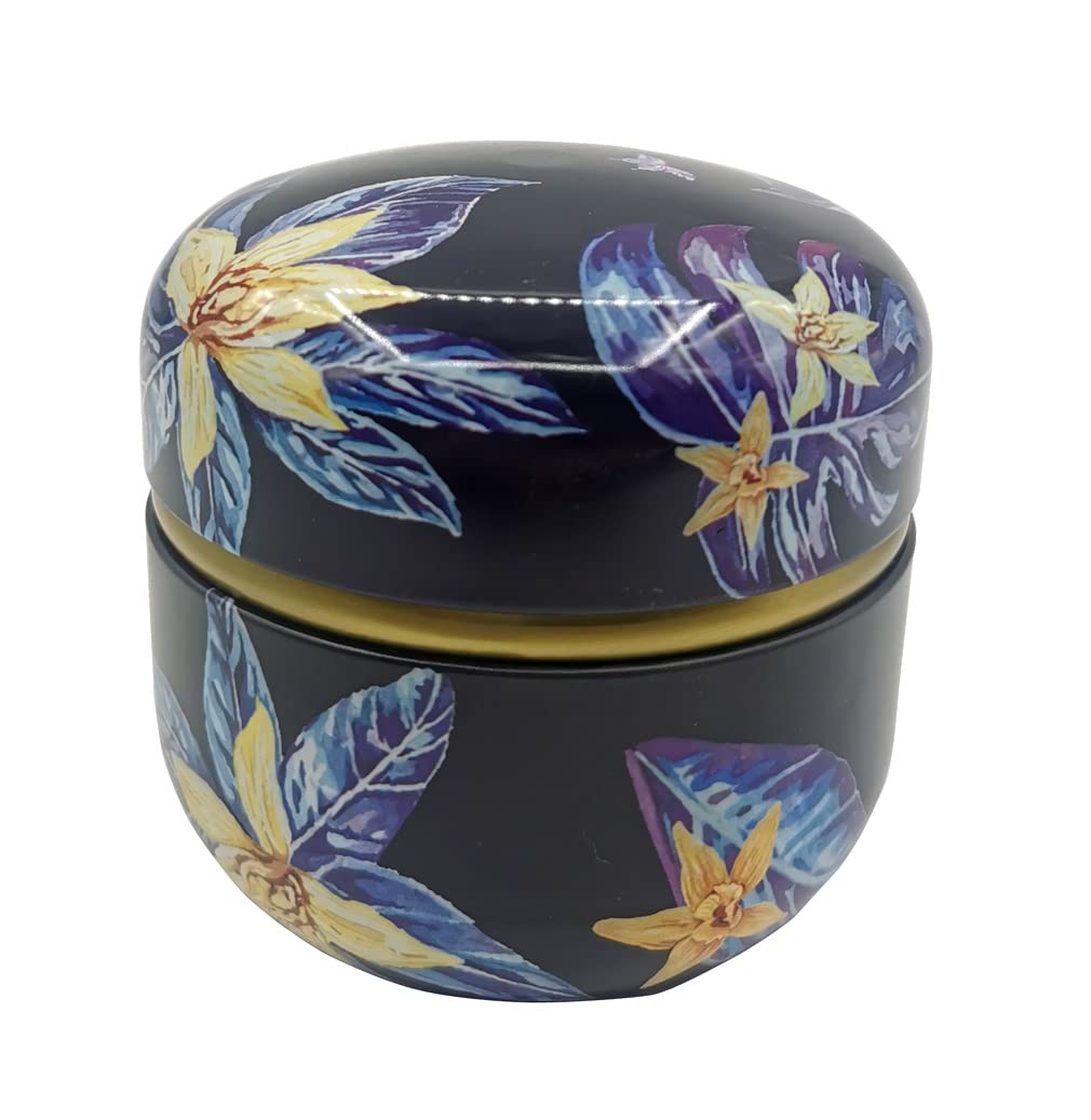 GMXZX 12-Pack Empty Tea Tin Can Candle Containers Loose Tea Tin Box With Lid Sealed Jar Scented Tea Storage Metal Coffee Candy Cans Gift Storage Jewelry Boxes Round Can