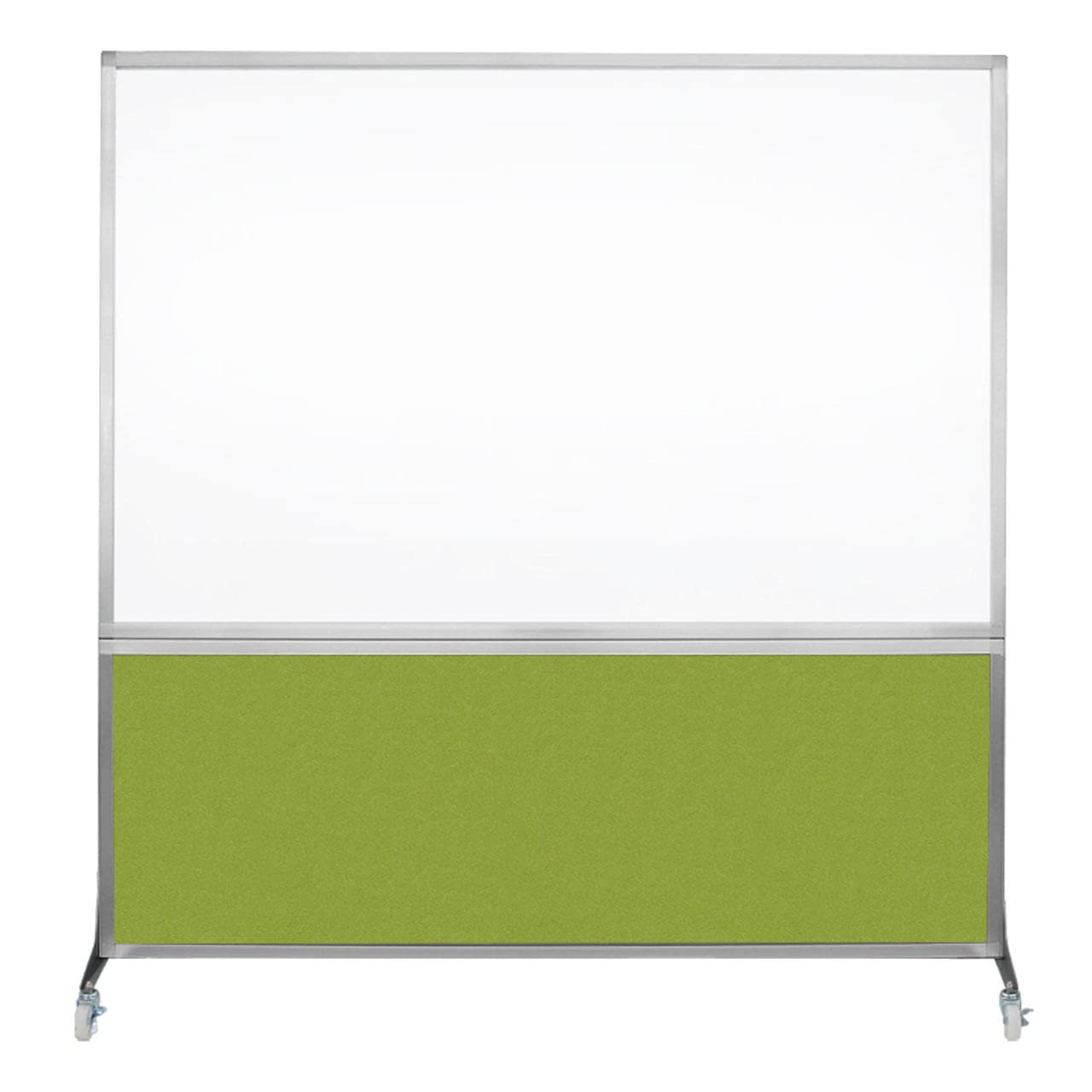 DivideWrite Mobile Whiteboard | Double Sided Dry Erase Board | Portable Office Cubicle Partition | Display for Classrooms, Conference Rooms, Meeting Areas and More | Charcoal Gray 6' Wide X 6' Tall