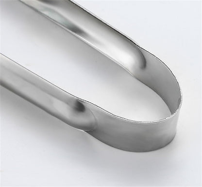 2 Pcs Ice Tongs for Ice Bucket - Premium Stainless Steel with Teeth for Serving Ice, Sugar Cubes, Tea Party (Silver,