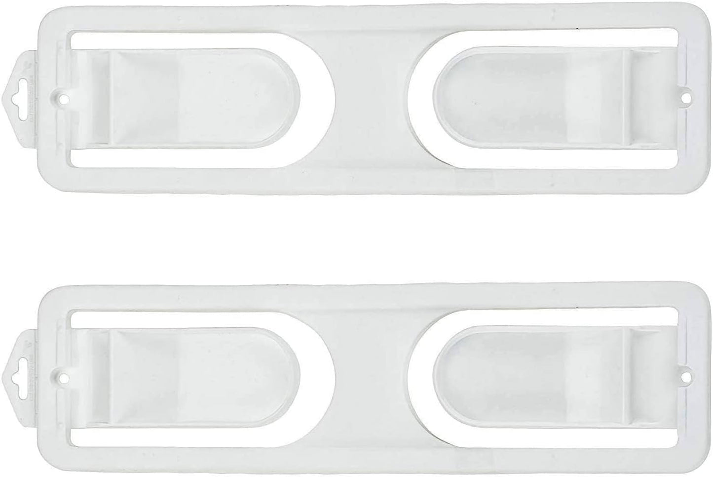 DecorRack Wall Mount Paper Towel Holder, Flexible Shatterproof Plastic, Vertical or Horizontal Mount (2 Pack)