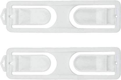 DecorRack Wall Mount Paper Towel Holder, Flexible Shatterproof Plastic, Vertical or Horizontal Mount (2 Pack)