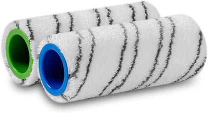 Karcher FC Floor Cleaner Microfiber Multi-Surface Replacement Roller, 2-Pack, Grey
