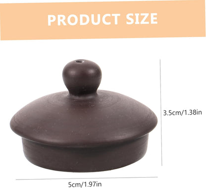Purple Clay Teapot Lid, Replacement Lid for Asian Teapot, Universal Teapot Lid, Japanese Tea Pot Cover, Vintage Tea Mug