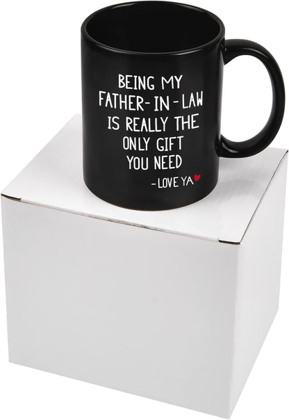 Being My Father-in-law Coffee Mug - 11 Oz Black Gift for Christmas Birthday or Father's Day from Daughter Son