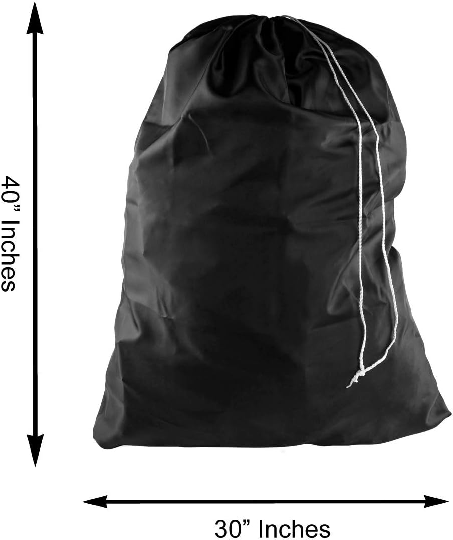 Super Z Outlet Nylon Laundry Bag, Drawstring Locking Closure, Machine Washable for Clothing Hamper