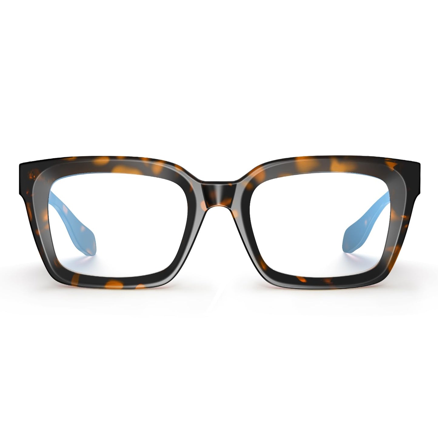 VISOONE Chunky Square Blue Light Blocking Glasses with Anti Computer Glare for Working Women Men MONTANA