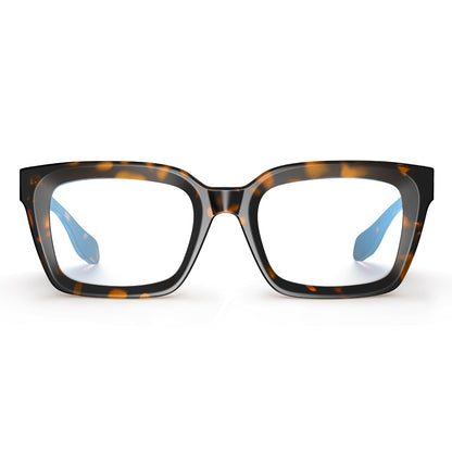 VISOONE Chunky Square Blue Light Blocking Glasses with Anti Computer Glare for Working Women Men MONTANA