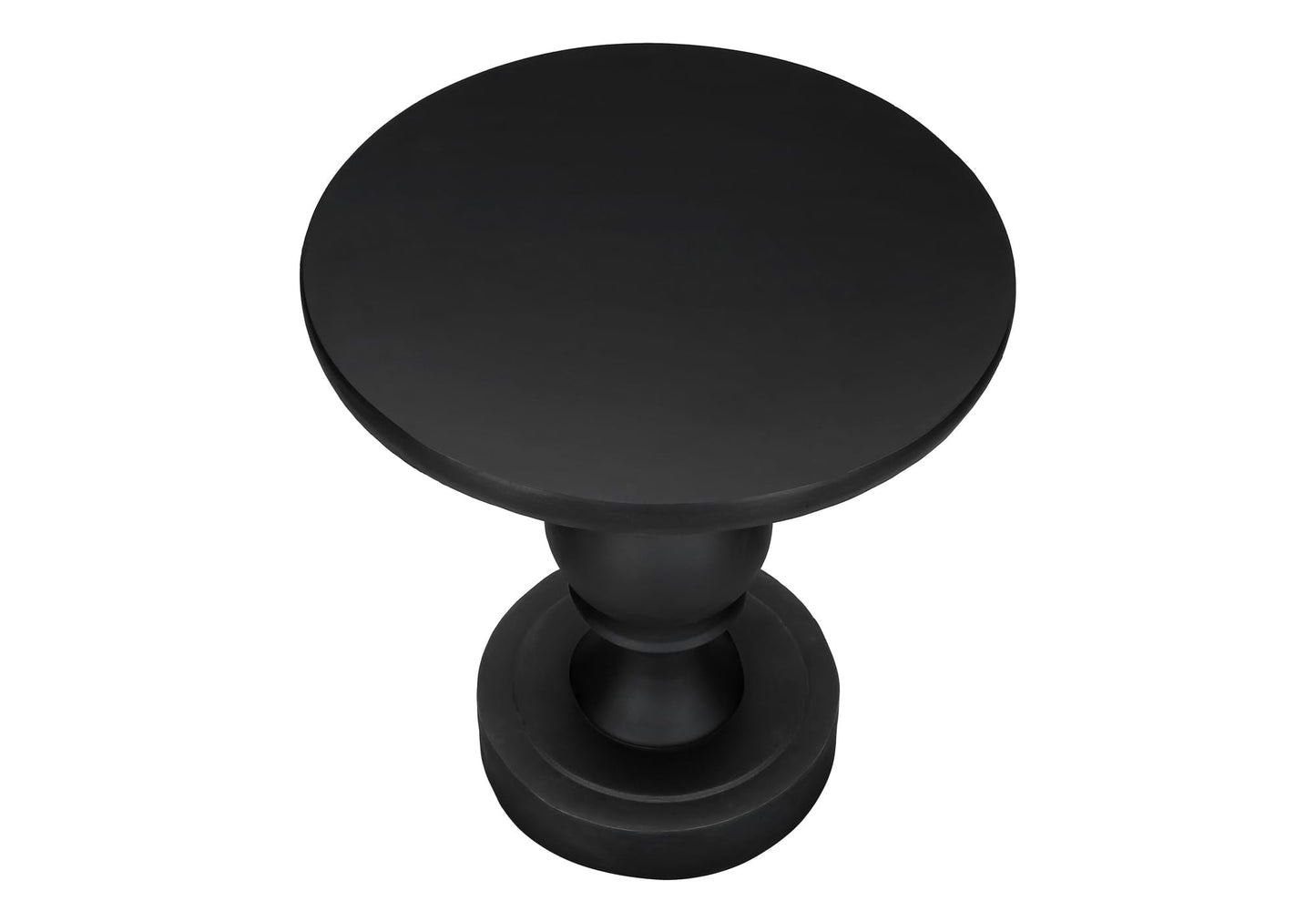 Monarch Specialties I 4162 Accent Table, 25" H, Indoor Or Outdoor, Bedroom, End, Living Room, Nightstand, Round, Side Table, Black, Transitional