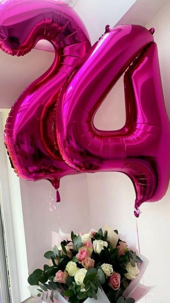 Number 6 Balloon - 40 Inch Hot Pink Birthday Decoration for Boys & Girls | Perfect for 6th Birthday Celebrations