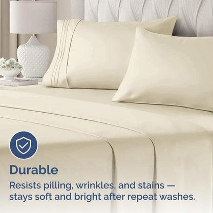 King Pillow Cases by [Brand Name] - Ultra Soft Hotel Quality Covers | Wrinkle-Free & Fade Resistant - 2 Piece Set in Wheat