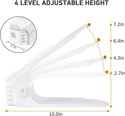 12 Pack 50%, 4 Closet, NVGSN Shoe Slots Organizer - Shoe Stackers for a Pair of Shoes, shoe Storage Shoes Space Savers