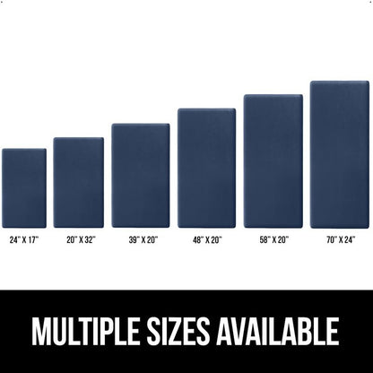 GORILLA GRIP Comfortable Cushioned Kitchen Mats for Floor, 39x20, Waterproof and Stain Resistant Soft Top, 3/4 Inch Thick Ergonomic Standing Desk Anti Fatigue Mat, Foam Supports Ankles and Feet, Navy