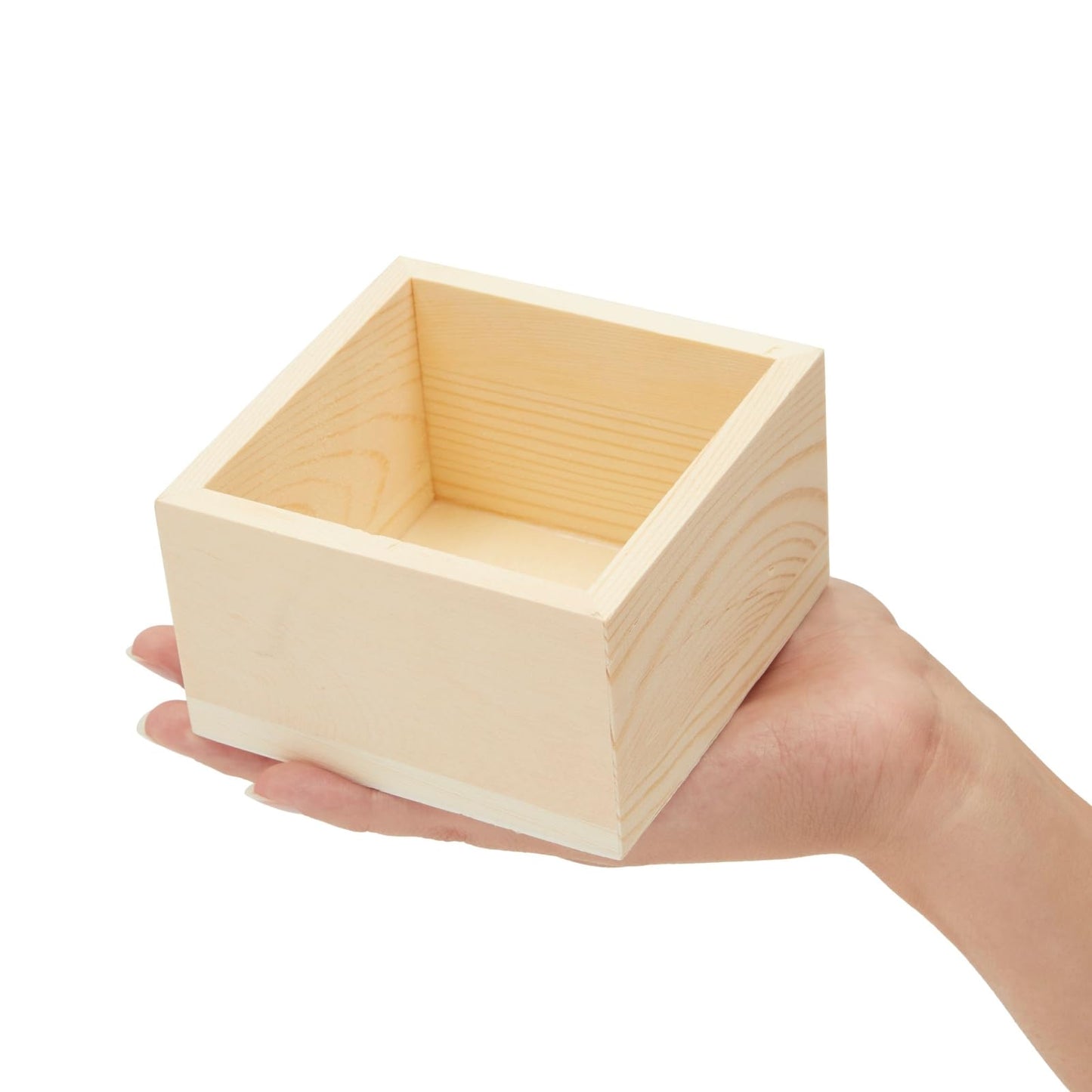 Bright Creations Centerpieces - 10 Unfinished Pine Mini Wood Crates 4 x 4 x 2.3 In & Sanding Sponge, Cream & Brown - DIY Craft Decor & Storage Display