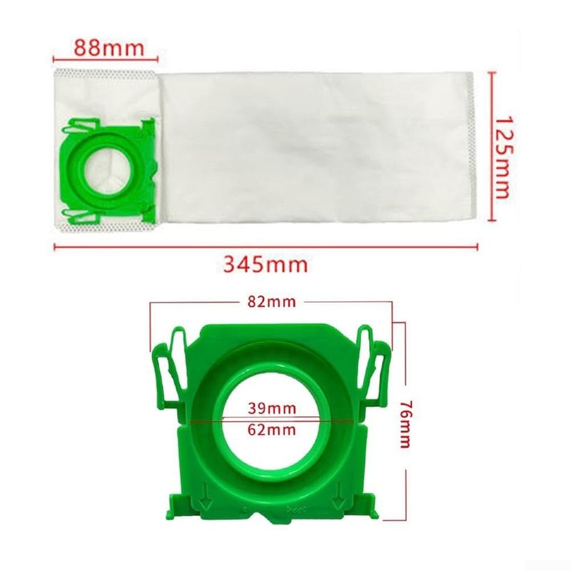 8-PACK 6695AM Vacuum Cleaner Bags for Sebo K X/C/370 Sebo X Series Extra Pet XP2 XP3 AIRBELT K Series Replacement Vacuum Filter Bags