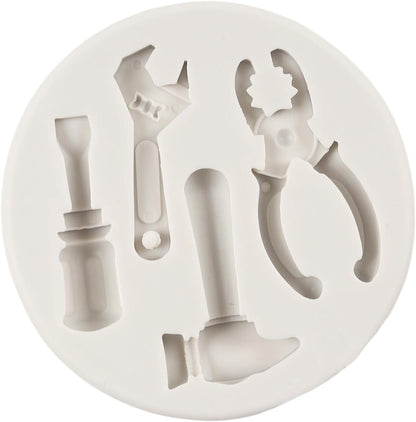 Hand Tools Silicone Mold, Construction Tools Chocolate Fondant Molds for Cake Decoration and Crafts