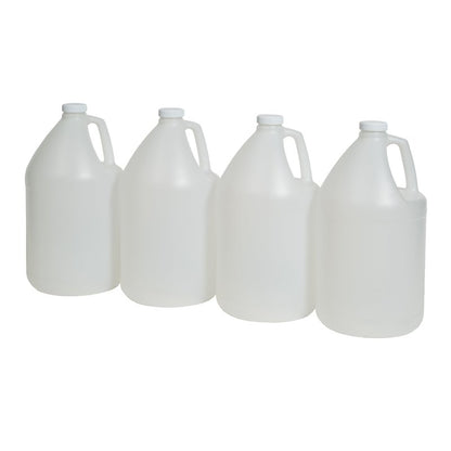 FastRack 4-Pack 1 Gallon Water Bottle Plastic Jug Container with Lid | White Food Grade Gallon Water Jug, BPA-Free, Leak-Proof Pitcher With Lid Fermentation, Brewing, Storage & More