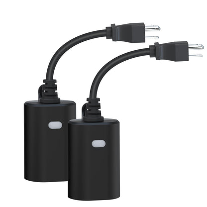 Minoston Outdoor Smart Plug, Matter Smart Plug, Smart Home Wi-Fi Outlet IP65 Waterproof, Compatible with Alexa, Apple Home, SmartThings, Google Home, Smart Life, IP65 Waterproof, 2.4Ghz, 2 Pack