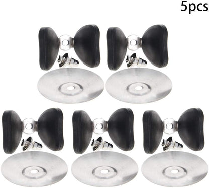 MroMax Universal Pot Lid Cover Knob Handle, Black Butterfly Replacement Knob for Kitchen Cookware, 5 Pcs