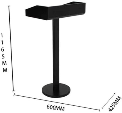 Lectern Podium Stand, Hotel Restaurant Entrance Podium Welcome Table Speaking Stage Master of Ceremonies Ideal for Sermons and Presentations Black