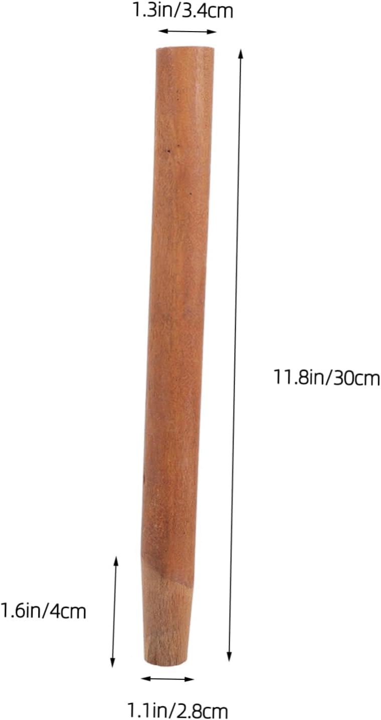Wooden Handles Iron Spoon Cleaning Tools, Hoe Handle, Wooden Spade Handle, Shovel Replacement Handle for Garden Sickle