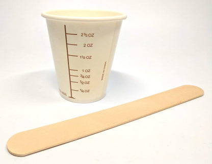 NSI Small Batch Mixing Kit: 50 Graduated Cups and 50 Sticks for Paint, Resin, Epoxy