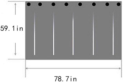 CLARA Single Sleeper Bunk Bed Curtain, College Dorm Canopy Bedding Tent, Dark Blue, 1 Panel