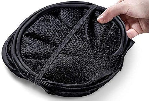 2 Packs Mesh Pop Up Laundry Hamper, Black, Portable Handles, Collapsible for Storage, Foldable for Travel