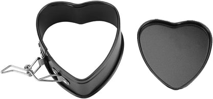 Heart Cake Pan, 4 Inch Heart Springform Pan, Bakeware with Removable Bottom for DIY Heart Baking