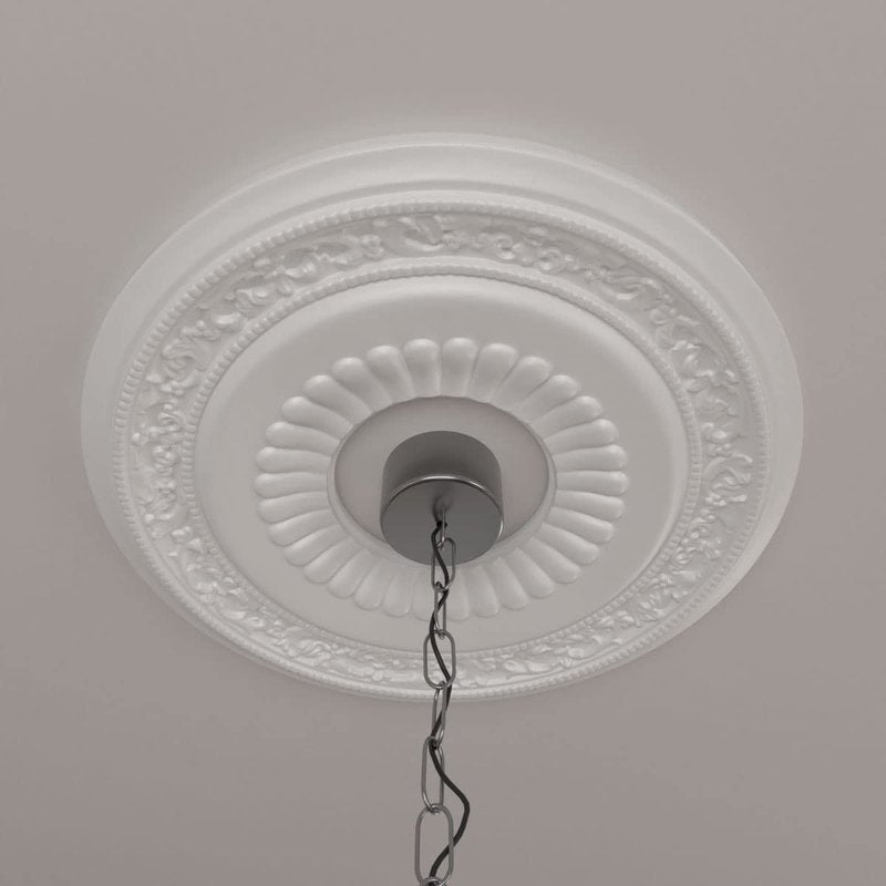 Ekena Millwork CM20LN 20 5/8-Inch OD x 6 1/4-Inch ID x 1 3/8-Inch P Lauren Ceiling Medallion