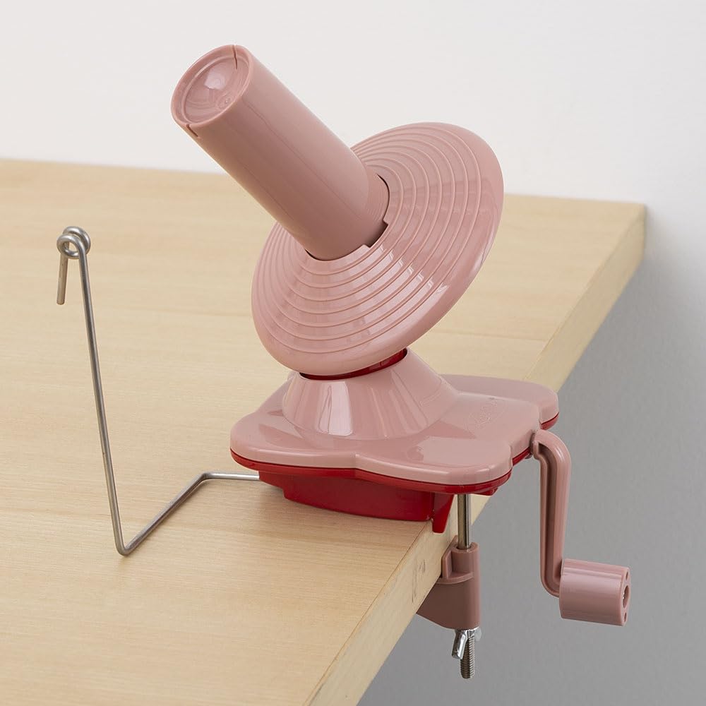 Knit Picks Yarn Winding Bundle - Yarn Ball Winder (Red) and Birch Wooden Yarn Swift